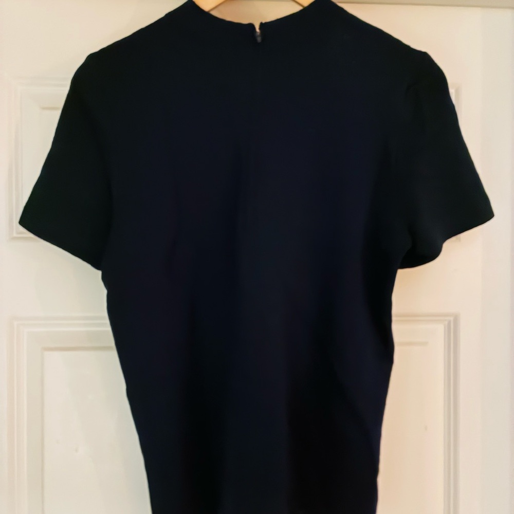 St. John Navy Blue Knit Top